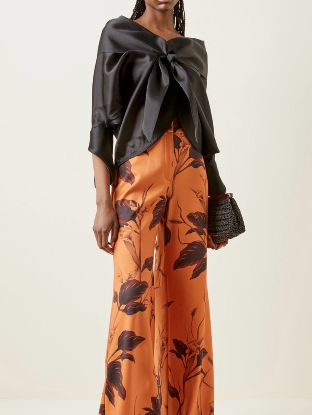 Andres Otalara Black Granda Silk Blouse - Picture 3 of 4